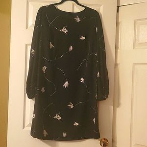 Cute black flattering sheath dress